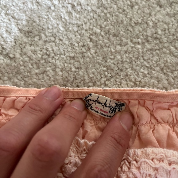 Free People Eyelet Pajama Shorts - Picture 2 of 2